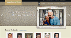 Desktop Screenshot of hansenfuneralhome.net